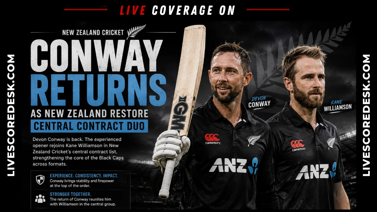 Conway Returns as New Zealand Restore Central Contract Duo