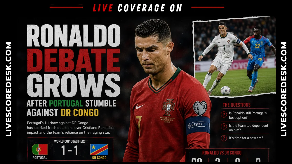 Ronaldo Debate Grows After Portugal Stumble Against DR Congo