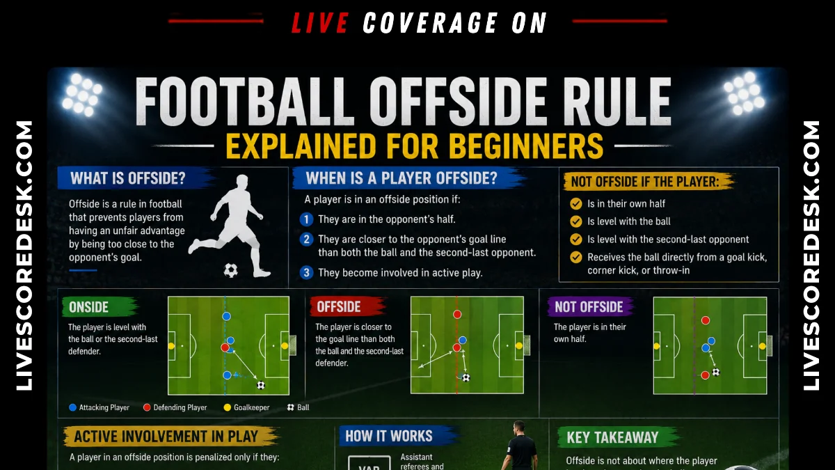 Football Offside Rule Explained for Beginners