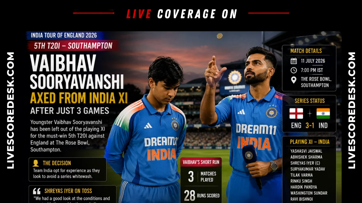 Shreyas Iyer Explains Why India Dropped Vaibhav Sooryavanshi