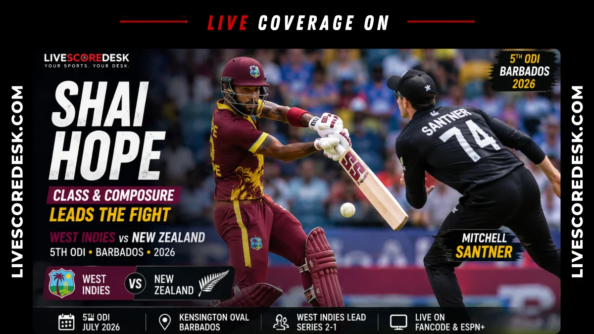 West Indies Seek Redemption as New Zealand Target 4-1 ODI Series Win